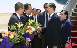 Chủ tịch nước Trần Đại Quang bắt đầu thăm cấp nhà nước đến Ai Cập
