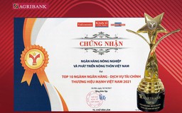 Agribank - Top 10 Thương hiệu mạnh Việt Nam lĩnh vực tài chính, ngân hàng năm 2021