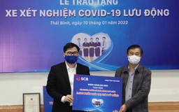 SCB tiếp tục trao tặng xe xét nghiệm lưu động tại tỉnh Thái Bình và Thanh Hóa