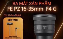 Sony ra mắt ống kính zoom điện góc rộng FE PZ 16-35mm F4 G