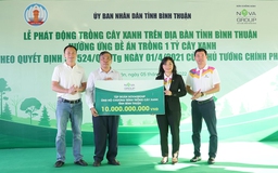 NovaGroup đồng hành cùng Bình Thuận trồng cây xanh trên địa bàn tỉnh