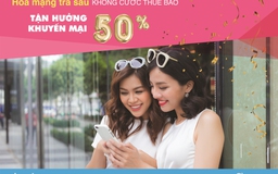 Miễn cước thuê bao, khuyến mãi 50%, VinaPhone hút gấp đôi thuê bao trả sau