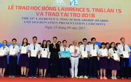 Quỹ Lawrence S. Ting trao 371 suất học cho HS-SV xuất sắc