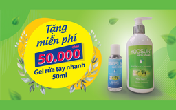 Yoosun Rau Má tặng miễn phí 50.000 chai gel rửa tay nhanh