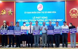 Ninh Hòa phát động xây dựng Tuyến đường đô thị văn minh