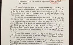 Giám đốc đang bị công an truy tìm vẫn ký thông báo gửi khách hàng