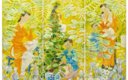 Bức ‘Figures in a Garden’ của danh họa Lê Phổ bán giá 2,3 triệu USD