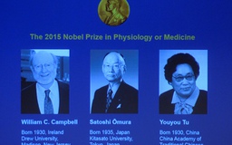 Nobel Y học 2015 thuộc về ba nhà khoa học Ireland, Nhật, Trung Quốc