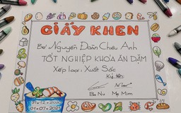 Ông bố 9X tặng giấy khen ‘tốt nghiệp khoá ăn dặm’ cho con gái