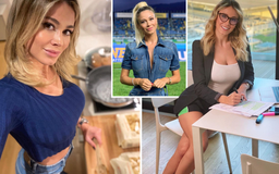 Vẻ đẹp “bốc lửa” của nữ bình luận viên bóng đá Ý
