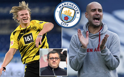 HLV Pep Guardiola và Man City ngăn chặn Real Madrid mua Erling Haaland