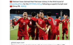 ESPN châu Á: Những nỗ lực tột cùng của tuyển Việt Nam đã được đền đáp