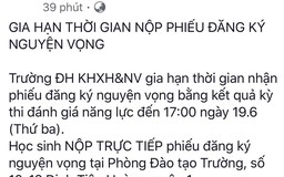 Thi năng lực ĐH Quốc gia TP.HCM: Gia hạn thời gian đăng ký nguyện vọng