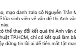 Thông báo khẩn việc mạo danh giảng viên lừa đảo ‘bao đậu’ điểm số