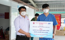 Lai Phú tặng 1.000 thùng nước tía tô, nha đam… cho y bác sĩ tuyến đầu