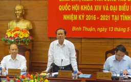Đại tướng Đỗ Bá Tỵ kiểm tra công tác bầu cử tại Bình Thuận