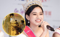 Hoa hậu Đỗ Thị Hà mặc đồ bảo hộ đi phát cơm cho người khó khăn