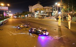 Tai nạn ở Đồng Xoài: 2 xe máy vỡ nát sau cú đấu đầu, 1 người tử vong