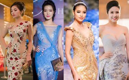 Phạm Hương tự tin đọ dáng cùng các Hoa hậu Việt Nam