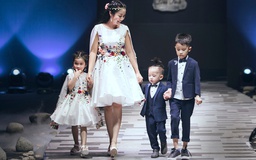 Ốc Thanh Vân đưa ba con đi diễn thời trang kỷ niệm 9 năm ngày cưới