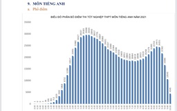 Phổ điểm 'lạ' môn tiếng Anh: Non nửa học sinh yếu tiếng Anh