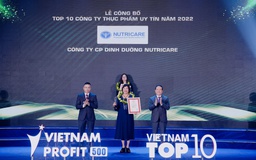 Nutricare năm thứ 2 liên tiếp vào Top 10 Công ty uy tín Thực phẩm Đồ uống