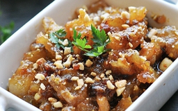 Giòn ngon gân bò xào sa tế