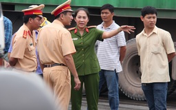 Nữ đại tá công an trực tiếp chỉ đạo xử lý vụ tai nạn trên quốc lộ
