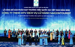 Lữ hành Saigontourist lần thứ 8 liên tiếp đạt Thương hiệu quốc gia
