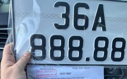 Biển số 'siêu đẹp' 36A-888.88 thuộc về chủ nhân chiếc Camry chuyển vùng đăng ký
