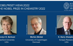 Nobel Hóa học 2022 chia đều cho 3 nhà khoa học phát triển những lĩnh vực mới