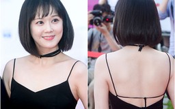 Jang Nara khoe lưng trần nuột nà, suýt 'vồ ếch' trên thảm đỏ LHP Bucheon