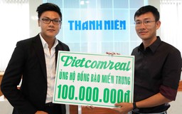 Vietcomreal hỗ trợ 100 triệu đồng cho người dân miền Trung