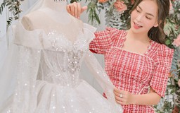 'Hoa hậu Bolero' Mỹ Ngọc chọn váy cưới đính kim cương gần 1 tỉ đồng