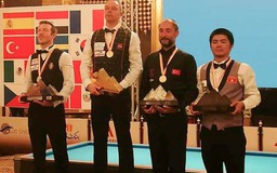 Quốc Nguyện đoạt hạng 3 giải billiards 3 băng vô địch thế giới