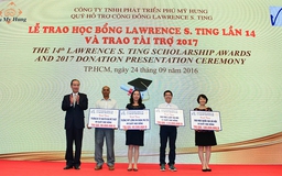 Quỹ Lawrence S.Ting trao gần 8,5 tỉ đồng học bổng