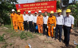 'Ốc đảo' cuối cùng ở Trà Vinh hòa điện lưới quốc gia