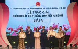 Trao giải báo chí viết về nông thôn mới 2018