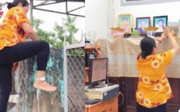 Cư dân mạng quan tâm: Đằng sau bức ảnh người phụ nữ trèo rào vào nhà hàng xóm
