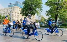 Xe đạp công cộng chính thức lăn bánh