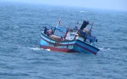 9 ngư dân Đà Nẵng trên tàu cá bị gãy bánh lái được đưa về bờ
