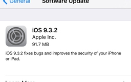 Apple ra mắt iOS 9.3.2 sửa nhiều lỗi trên iPhone