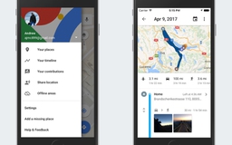 Google Maps hiển thị lịch sử vị trí trên iOS