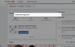 Fanpage trên Facebook tại Việt Nam gặp lỗi không thể chia sẻ bài viết mới