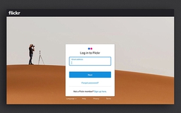Flickr cho phép đăng nhập tài khoản không cần Yahoo ID