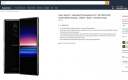 Sony Xperia 1 được bán với giá đến 1.000 USD trên Amazon