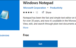 Notepad sẽ không bị 'chuyển nhà' lên Windows 10’s Store