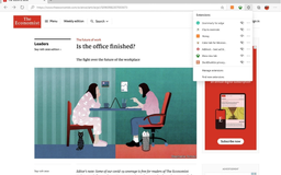 Trình duyệt Microsoft Edge đã có menu Extension riêng