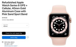 Apple bán các mẫu Watch Series 6 và Watch SE tân trang