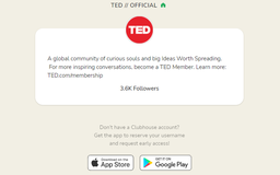 Clubhouse và TED hợp tác ra mắt TED Talks